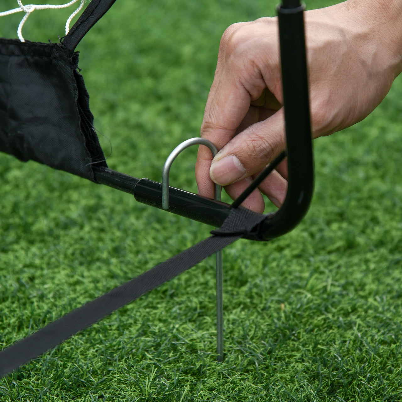 Opvouwbare voetbaldoelen 186x90x89 cm – set van 2 – zwart