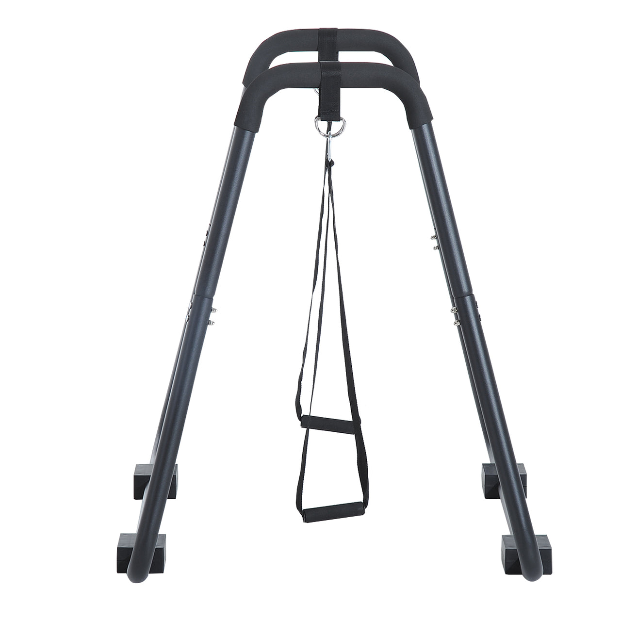 Dip Station met Knee Raise – Zwart Staal, 96,5 cm Hoog