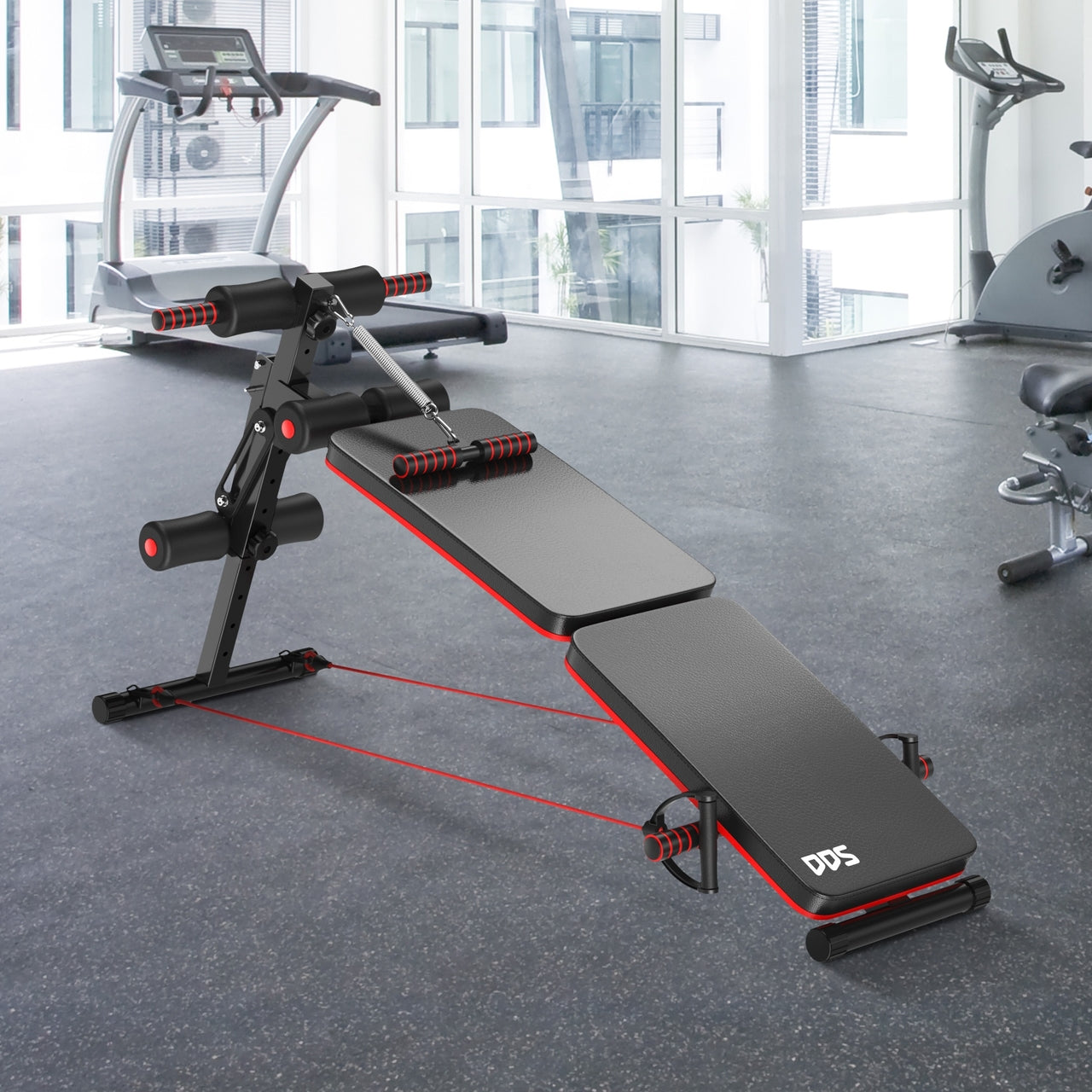 Verstelbare fitnessbank – Halterbank 142 x 47 x 66 cm voor thuis