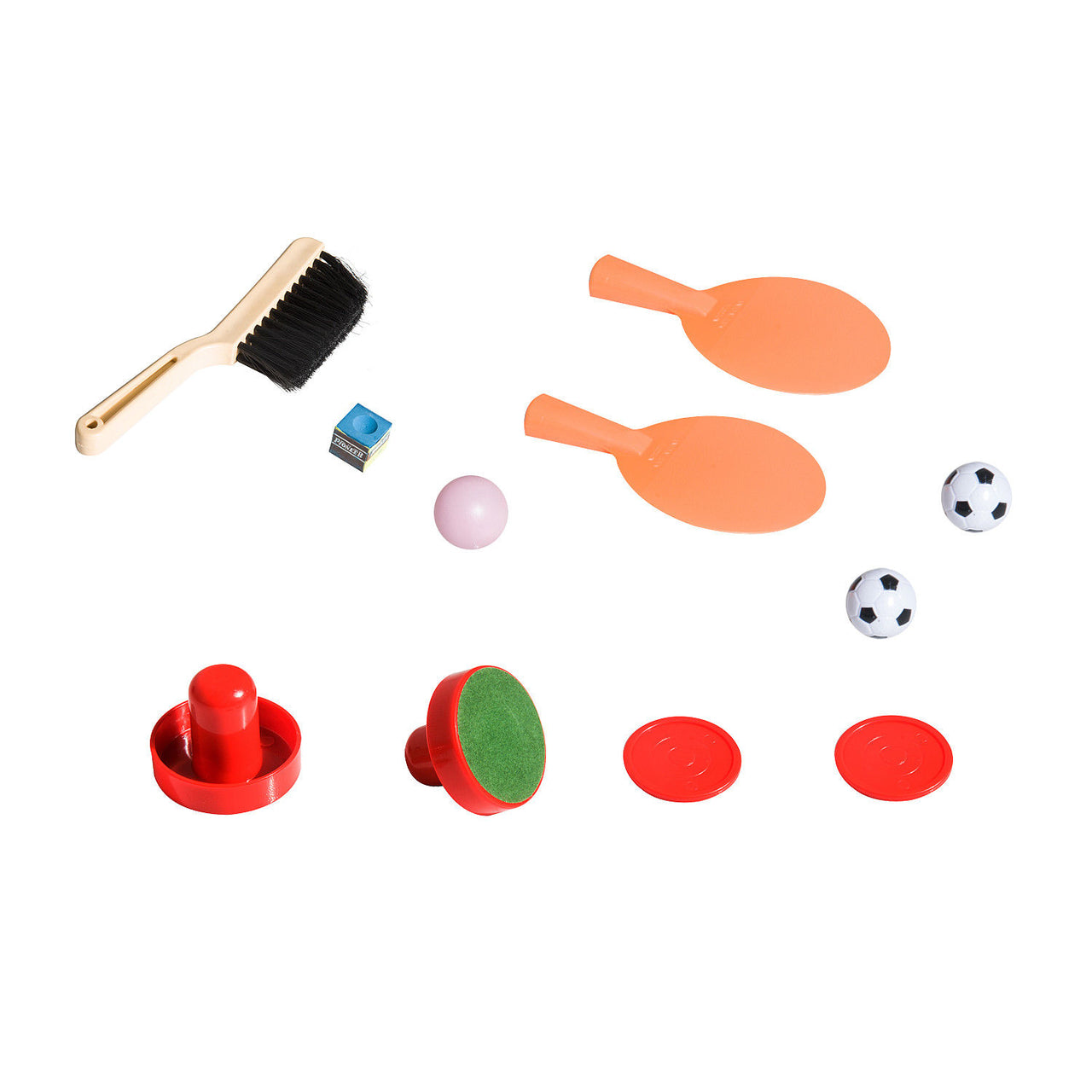4-in-1 speeltafel met voetbal, pool, hockey en tafeltennis – compact en veelzijdig