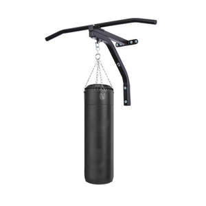 Pull up bar en bokszak muurbeugel voor wandmontage 130Kg zwart met stevige stalen constructie voor thuis training