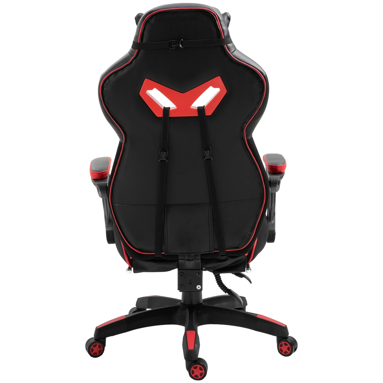 Game stoel gaming met voetensteun – racing stijl zwart/rood