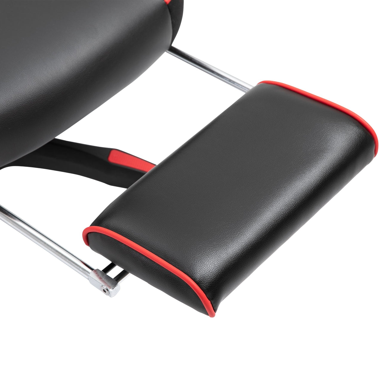 Game stoel gaming met voetensteun – racing stijl zwart/rood
