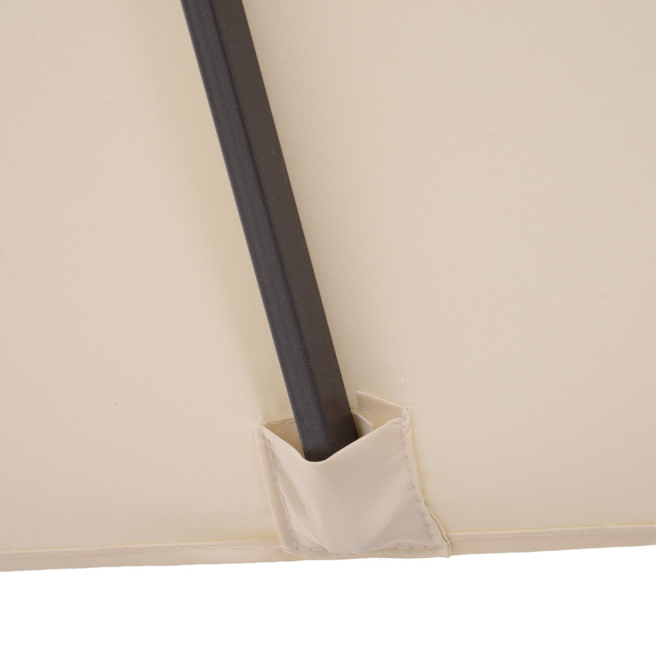 Grote dubbele parasol 460x270 cm beige – Met handslinger voor moeiteloze bediening