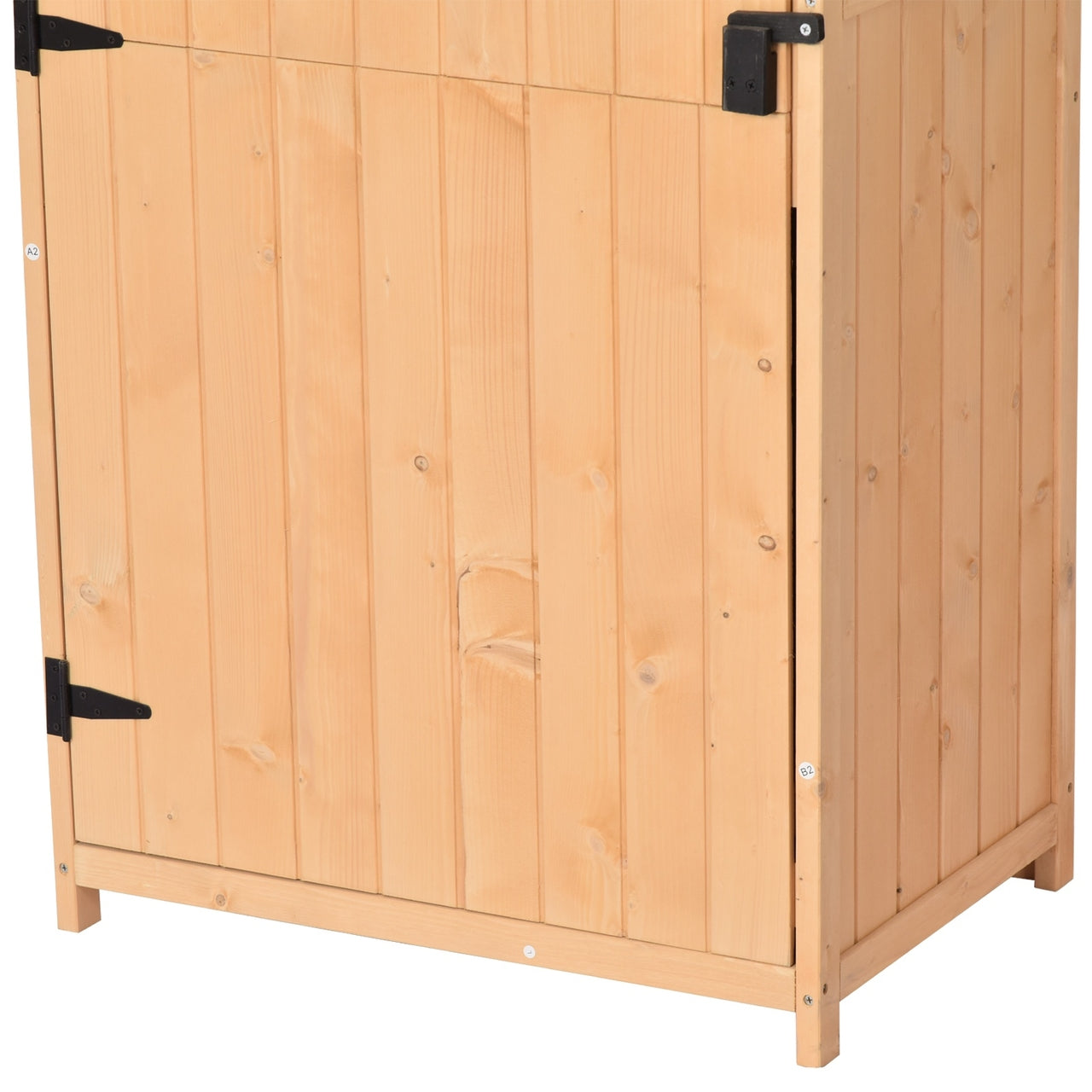 Houten Tuinkast 179x77x55 cm met 3 Planken
