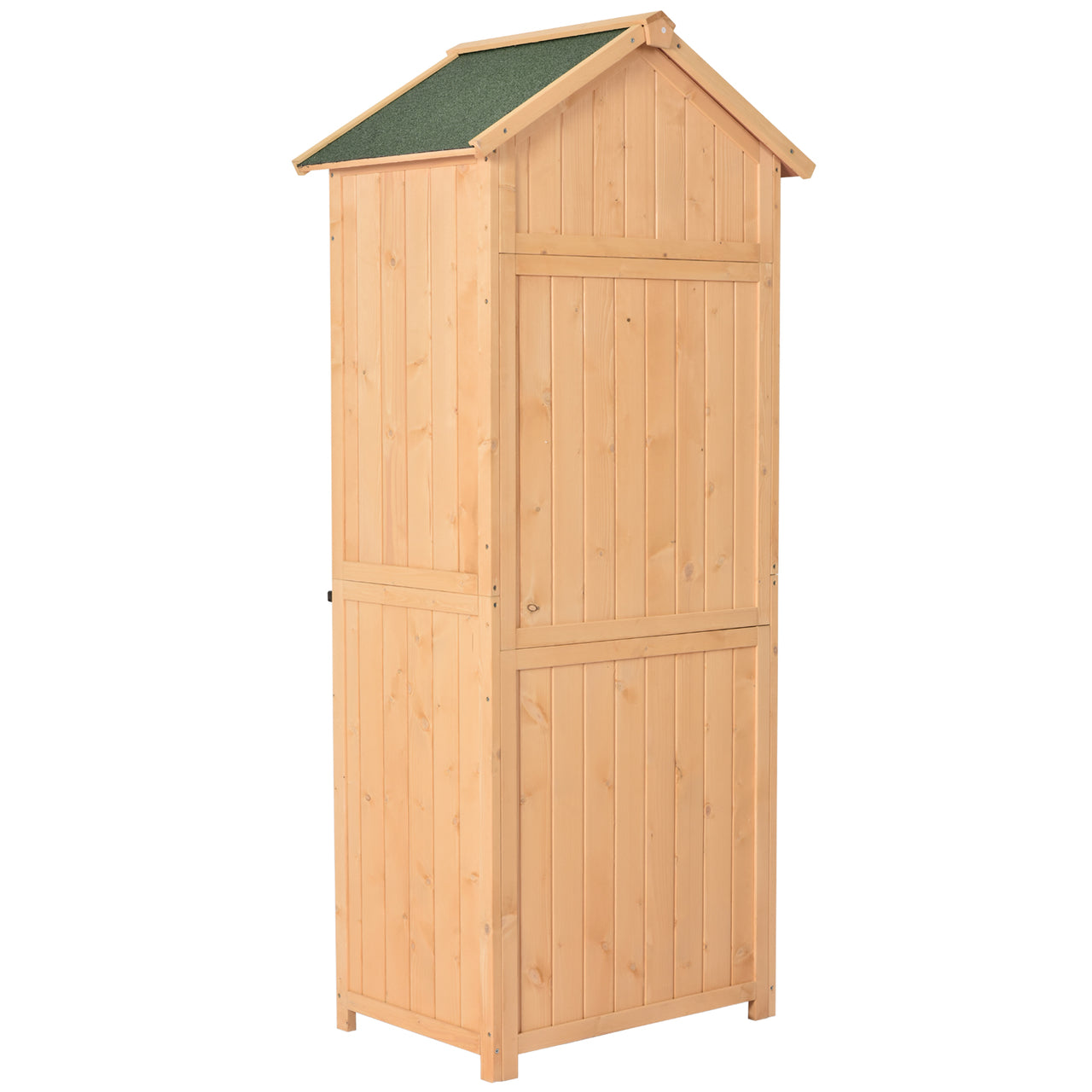 Houten Tuinkast 179x77x55 cm met 3 Planken