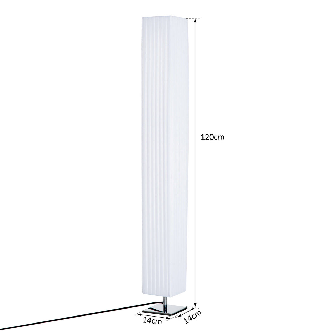 Moderne vloerlamp staande lamp wit 14B x 120H cm voor sfeervol licht