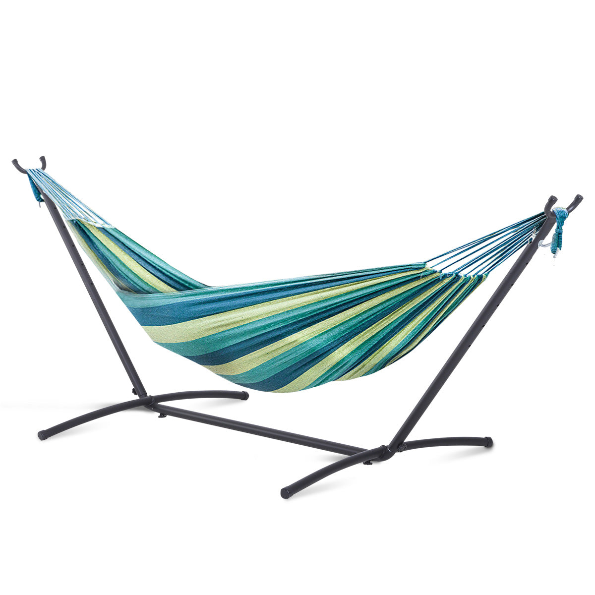Zwarte Hangmatstandaard 280x120x110 cm – Max 120 kg