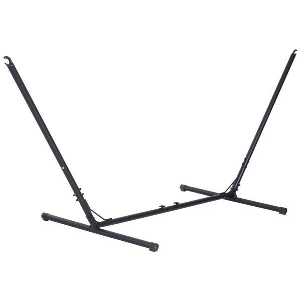Zwarte Hangmatstandaard 380x120x108 cm – Max 120 kg