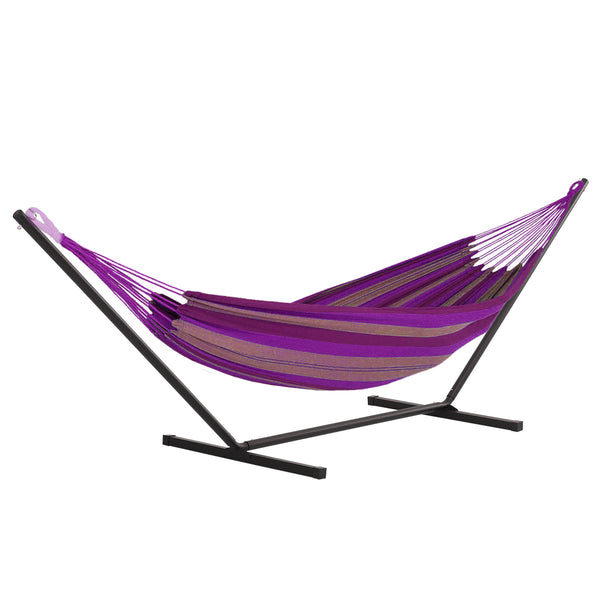 Zwarte Hangmatstandaard 360x92x115 cm – Max 150 kg