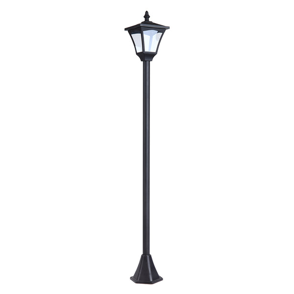 Zwarte Solar Tuinlantaarn 120 cm – 10 Lumen LED