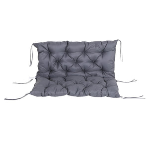 Grijs 3-zits tuinkussen 100x98x8 cm – comfortabel en stevig met dikke vulling en duurzame Oxford hoes voor tuinbanken