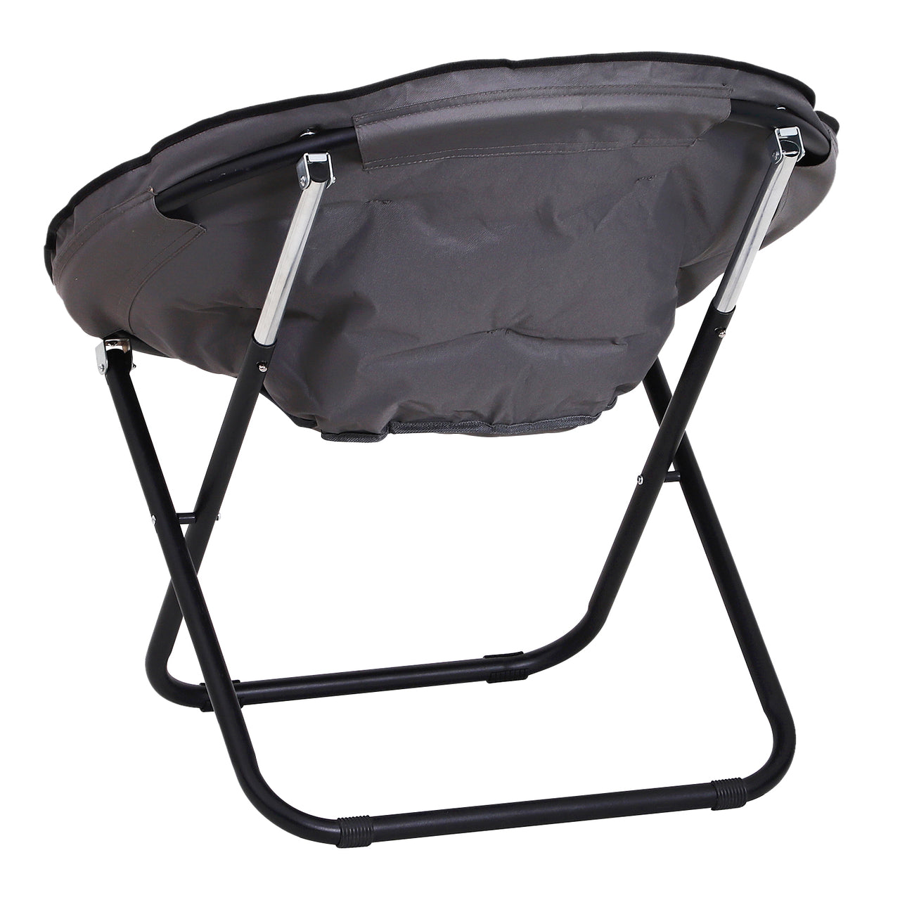 Comfortabele opvouwbare campingstoel in grijs