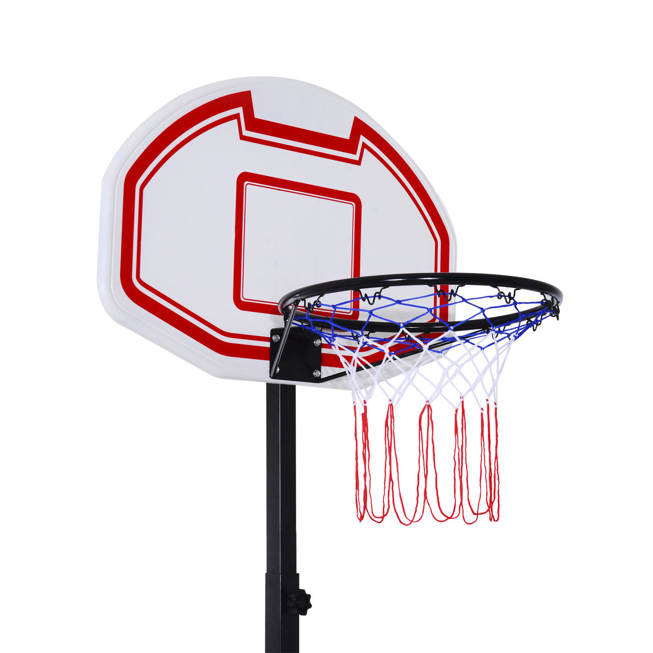 Verstelbare basketbalstandaard met basket verrijdbaar – 150 tot 210 cm