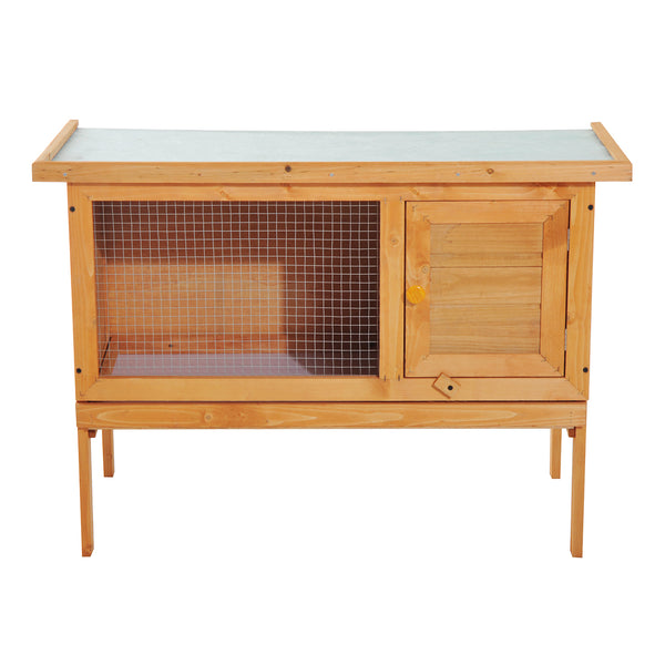Houten konijnenhok voor buiten 90 x 45 x 65 cm duurzaam en veilig