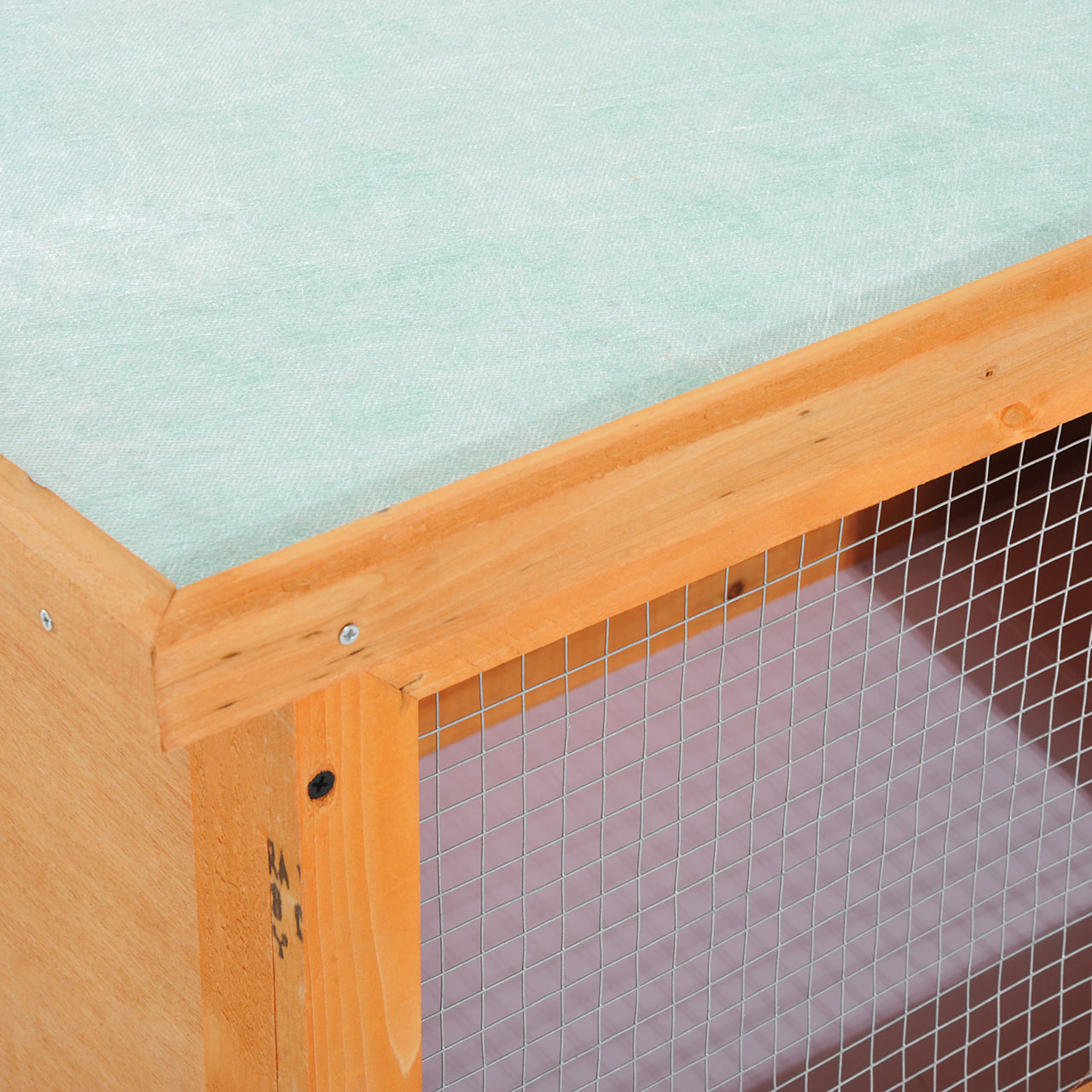 Houten konijnenhok voor buiten 90 x 45 x 65 cm duurzaam en veilig