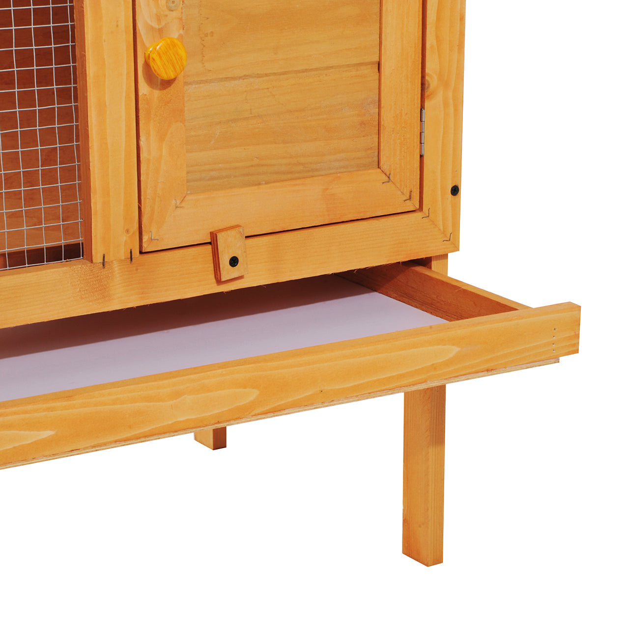Houten konijnenhok voor buiten 90 x 45 x 65 cm duurzaam en veilig