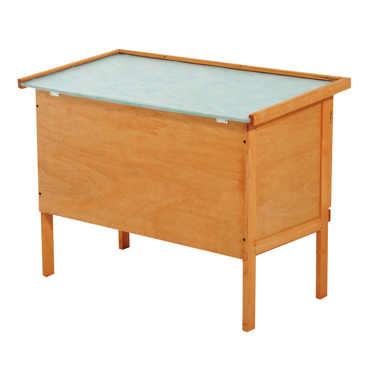 Houten konijnenhok voor buiten 90 x 45 x 65 cm duurzaam en veilig