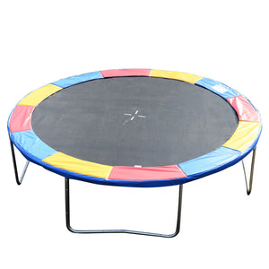 Kleurige PVC trampoline rand Ø366 cm met 15 mm vulling voor veilige en duurzame afdekking van spiraalveren