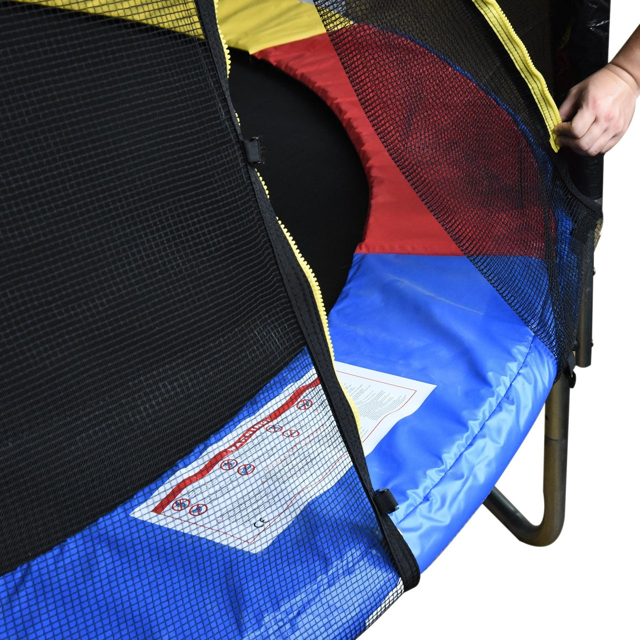 Kleurige PVC trampoline rand Ø305 cm met 15 mm vulling