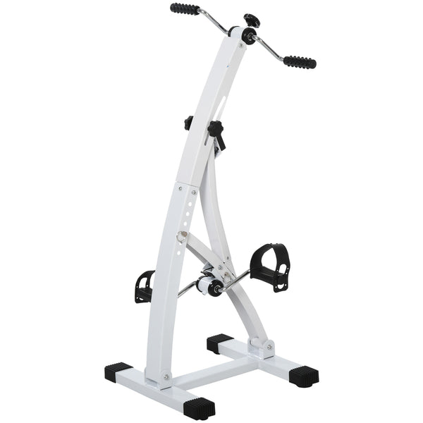 Veilige witte hometrainer voor senioren – Compact ontwerp 41x50x96 cm