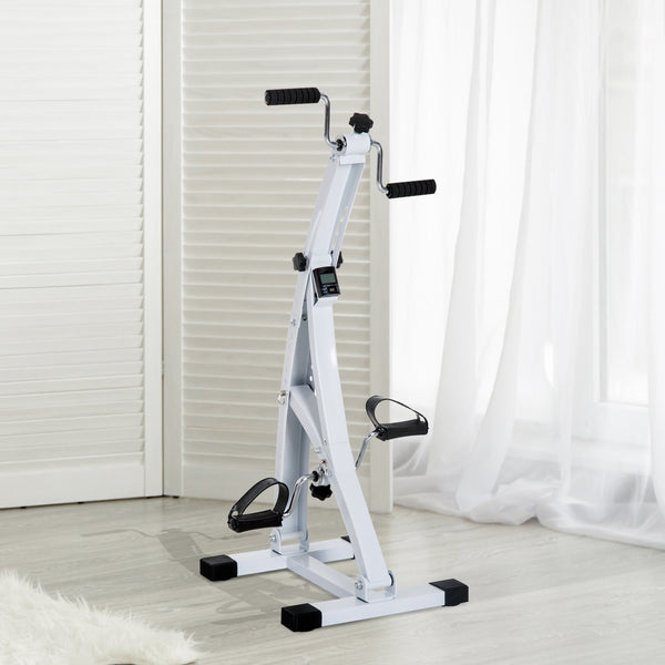 Veilige witte hometrainer voor senioren – Compact ontwerp 41x50x96 cm