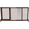 Verstelbaar bruin hondenhek 113–116 x 71 cm – Veilig voor trap of deur