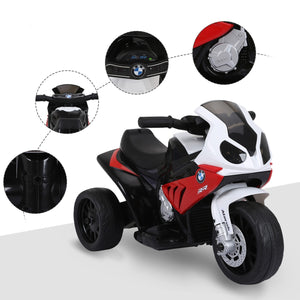 Rode elektrische kindermotor – Voor peuters van 18 tot 36 maanden met BMW design en comfortabele brede zitting