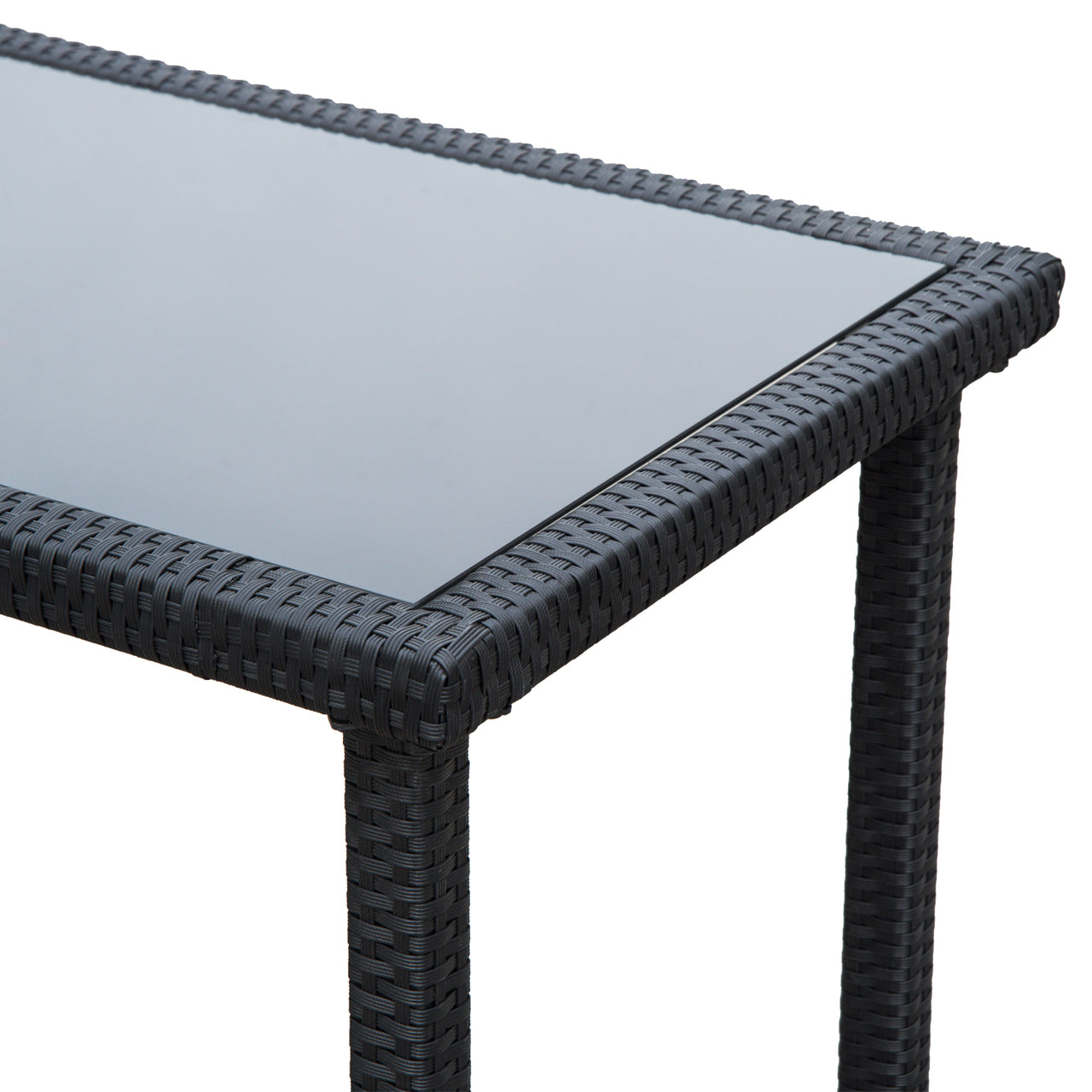 11-delige tuinset van zwart polyrotan met tuinstoelen en tuintafel – Duurzaam en stijlvol voor jouw tuin