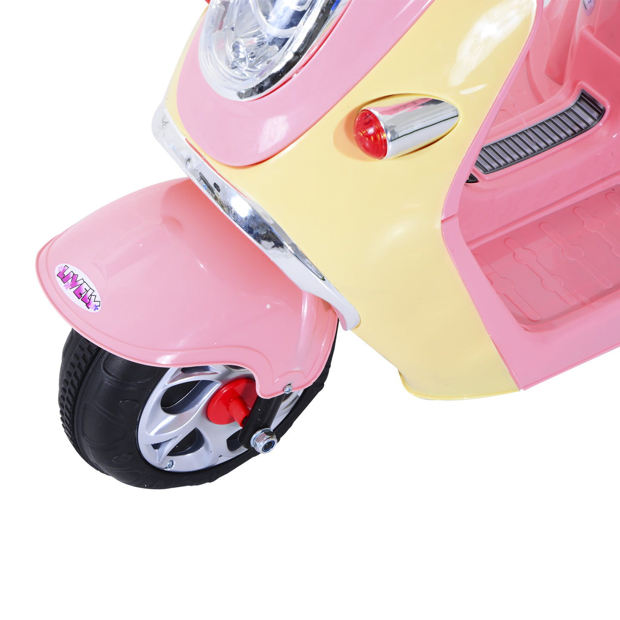 Elektrische kinderscooter 6V in roze/geel – Voor kinderen vanaf 3 jaar
