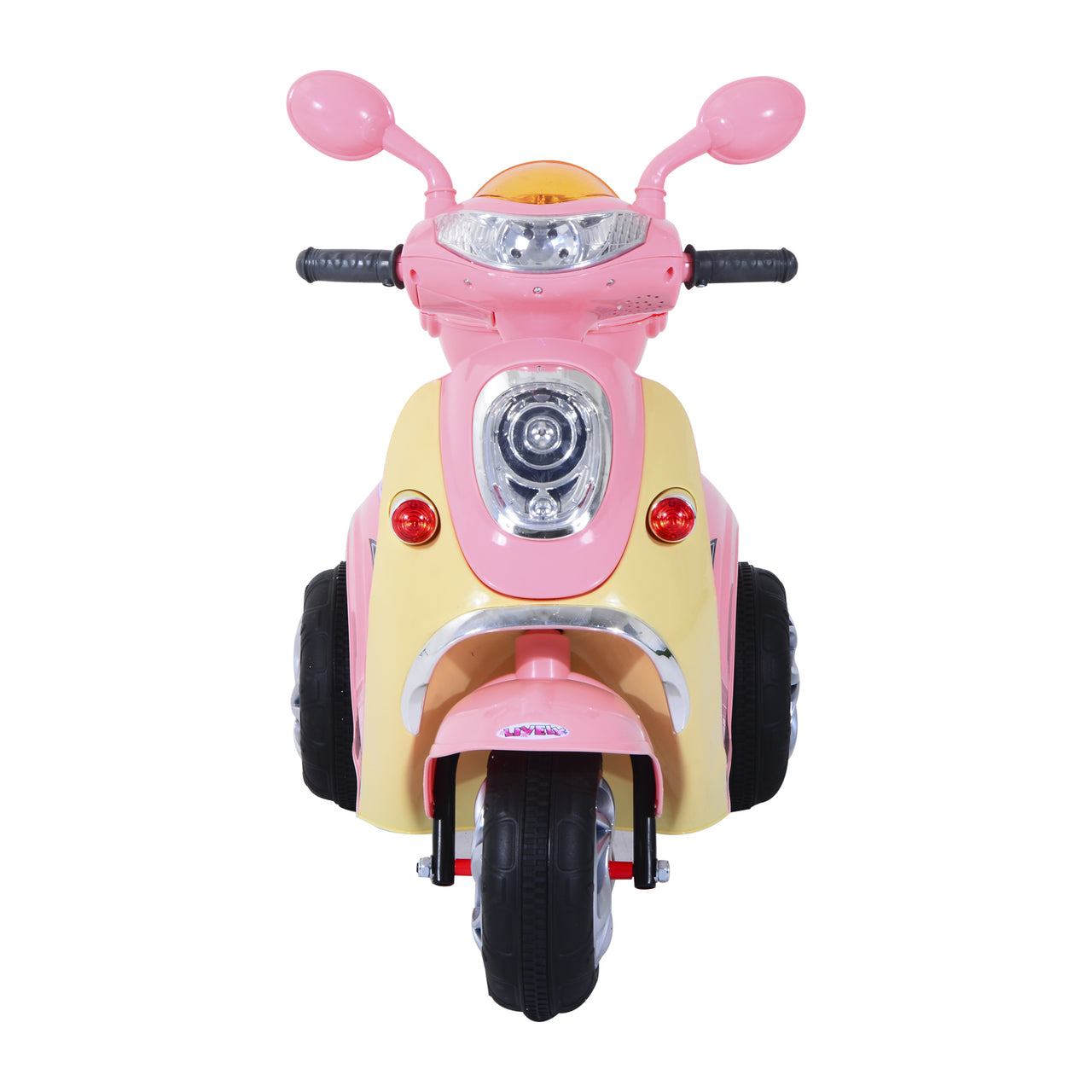 Elektrische kinderscooter 6V in roze/geel – Voor kinderen vanaf 3 jaar