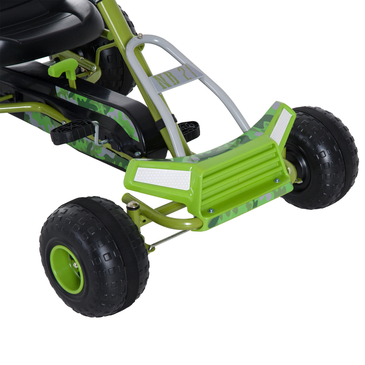 Groene skelter voor kinderen van 3–6 jaar – Stevig model 95x66,5x57 cm