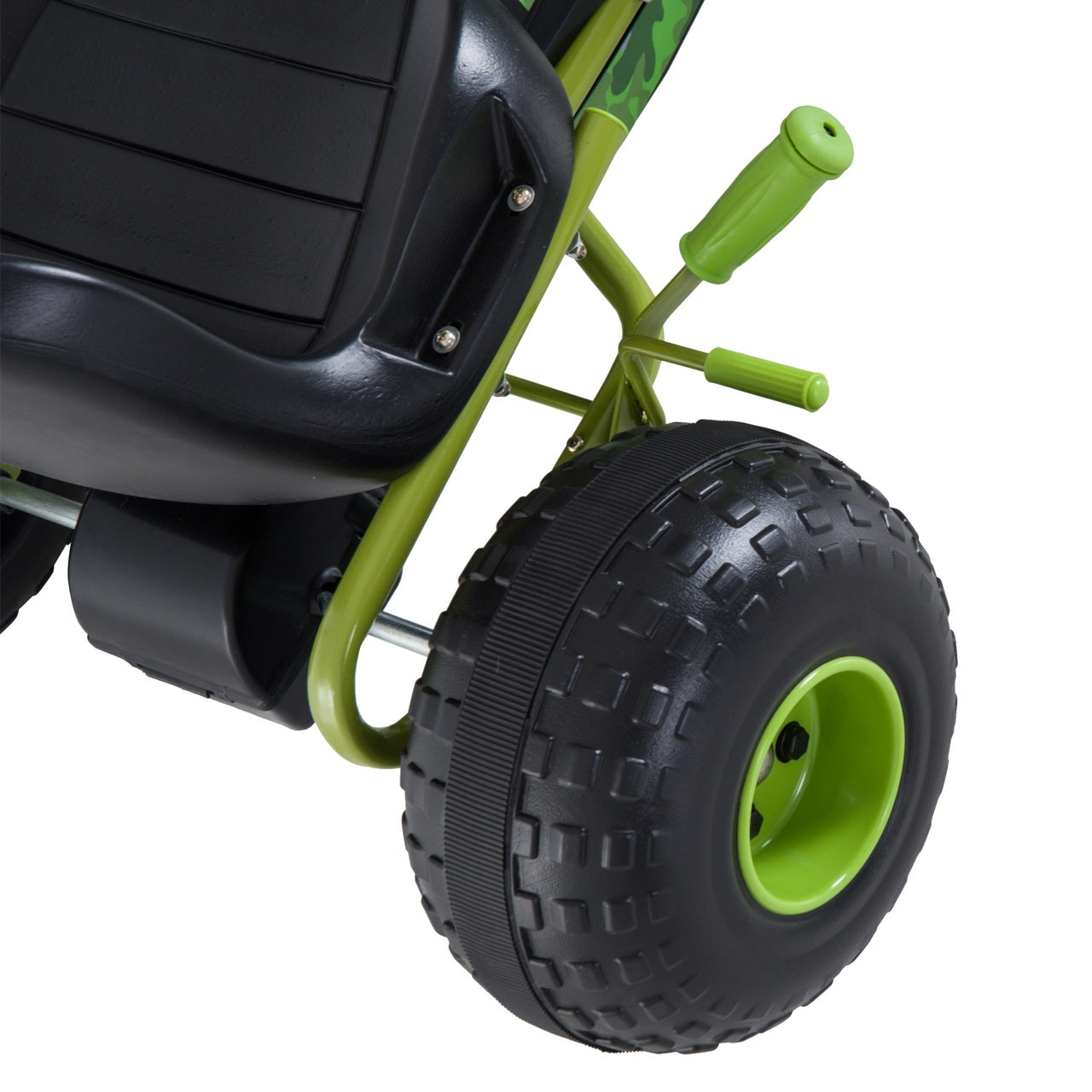 Groene skelter voor kinderen van 3–6 jaar – Stevig model 95x66,5x57 cm