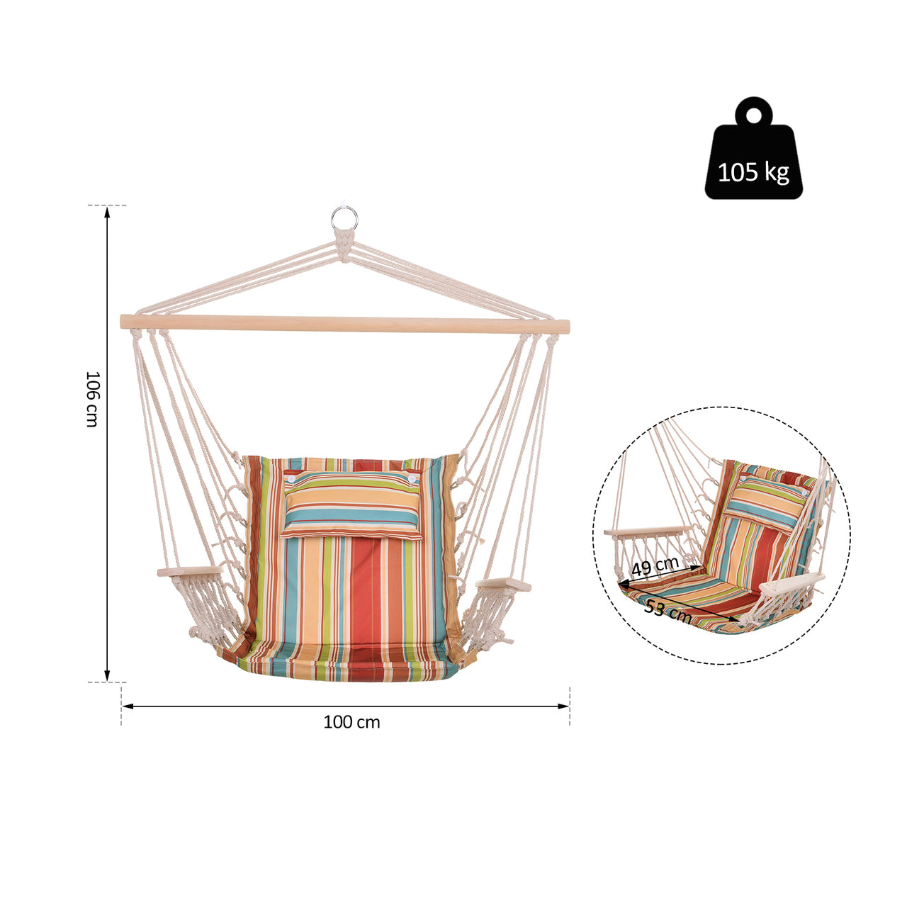 Stijlvolle hangstoel voor binnen en buiten – Comfort & rust in één design
