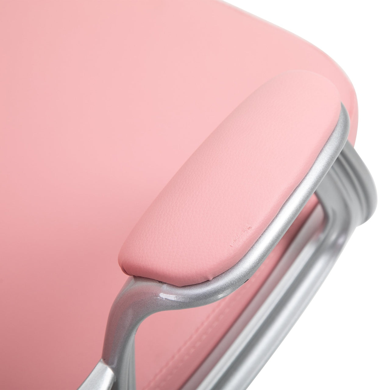 Ergonomische roze bureaustoel – Comfortabele bureaustoel 59,5x60,5x105 cm voor werk en ontspanning