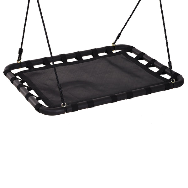 Nestschommel zwart 100x76x4 cm – Comfortabel schommelzitje voor urenlang speelplezier
