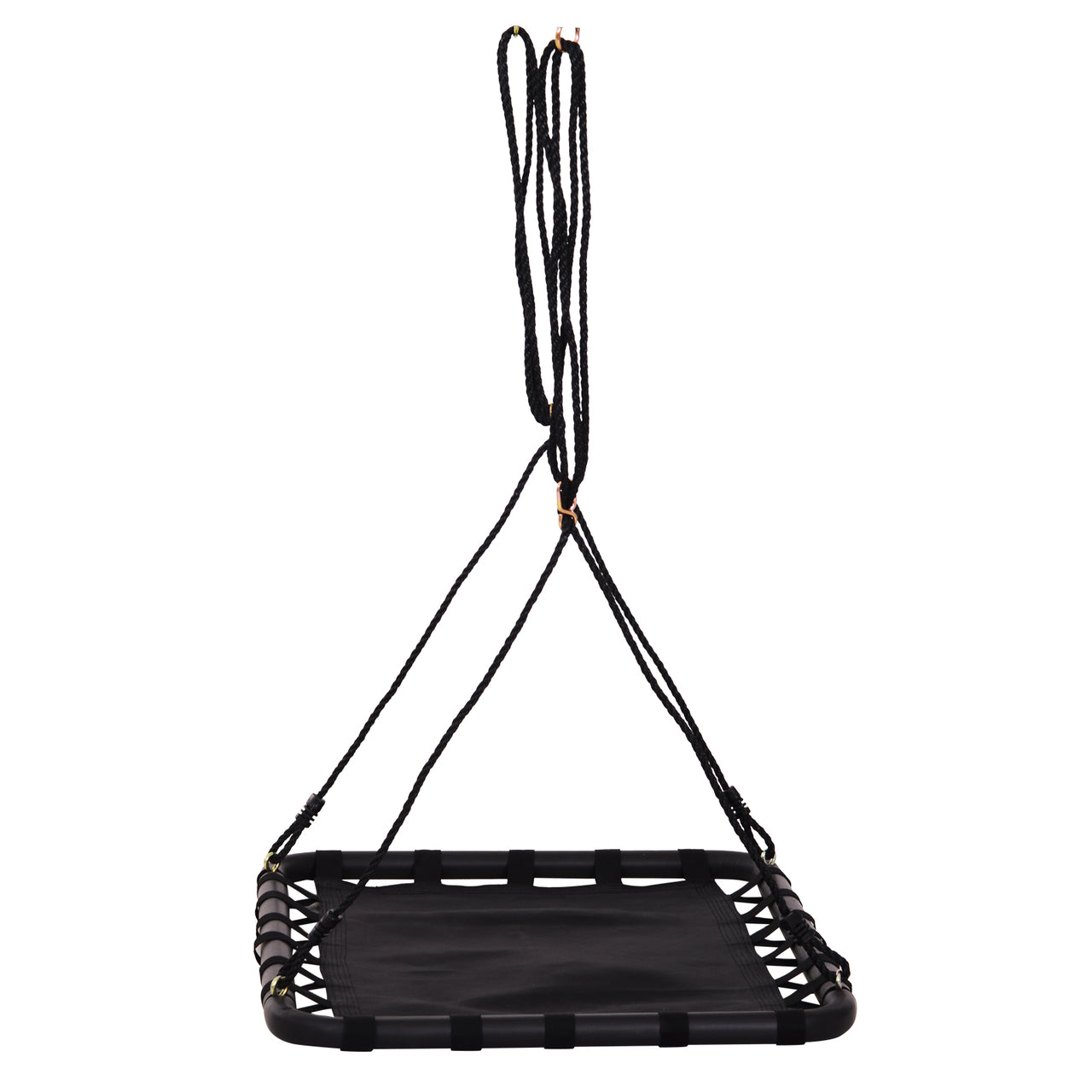 Nestschommel zwart 100x76x4 cm – Comfortabel schommelzitje voor urenlang speelplezier