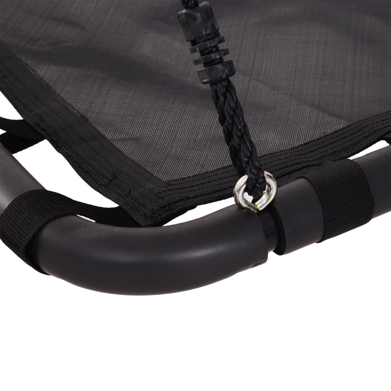 Nestschommel zwart 100x76x4 cm – Comfortabel schommelzitje voor urenlang speelplezier