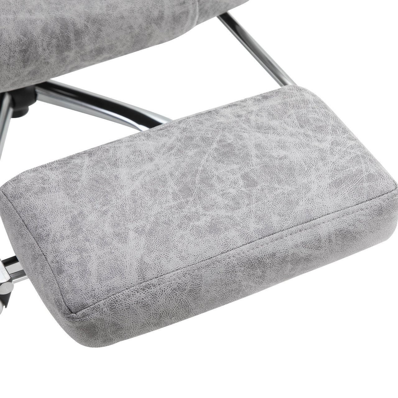 Grijze bureaustoel met massage en verwarming – Ligfunctie voor ultiem zitcomfort