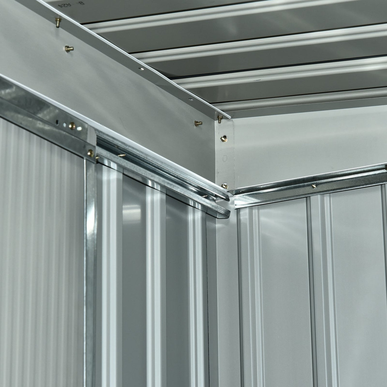 Donkergroen metalen tuinhuis – 277x130x173 cm schuur voor slimme opbergruimte in de tuin