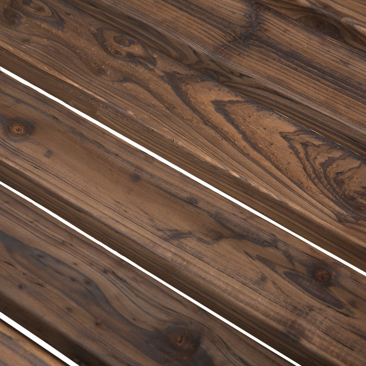 Houten tuinbank in donkerbruin – 108x66x95 cm met tijdloos en stevig ontwerp