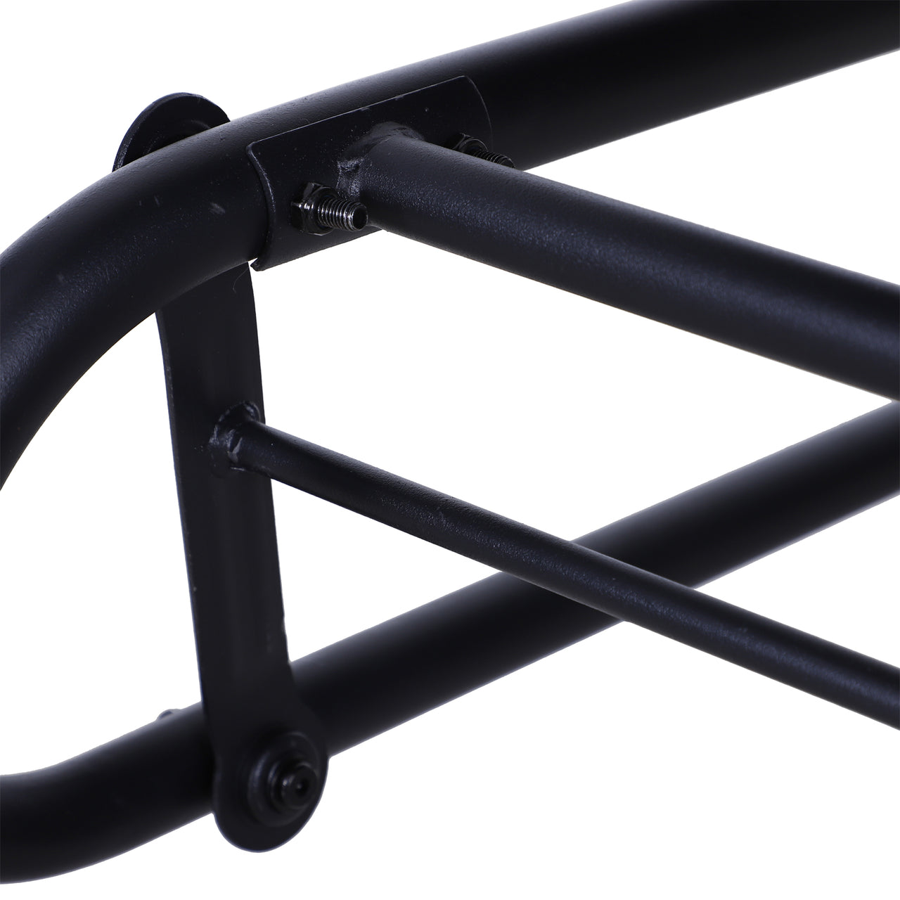 2-zits schommelbank van polyrotan zwart – perfect voor tuin en terras, 120x76x90 cm