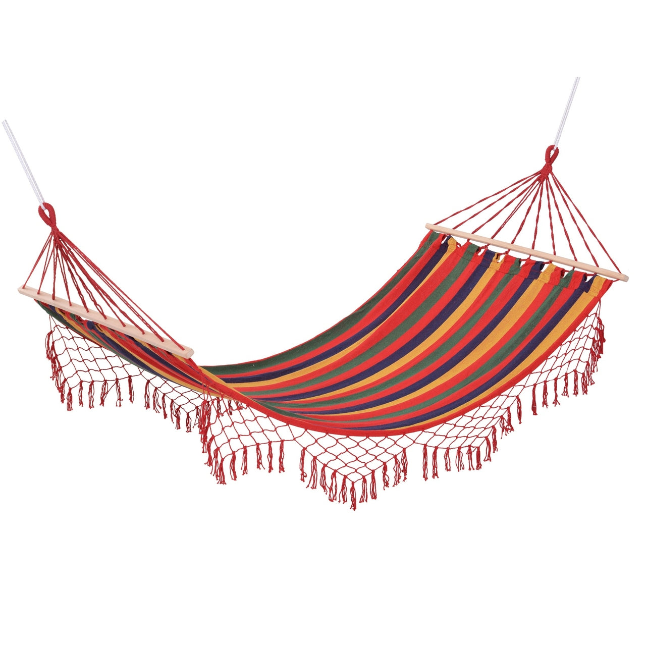 2-persoons weerbestendige hangmat – kleurrijk design, 200x100 cm voor buiten