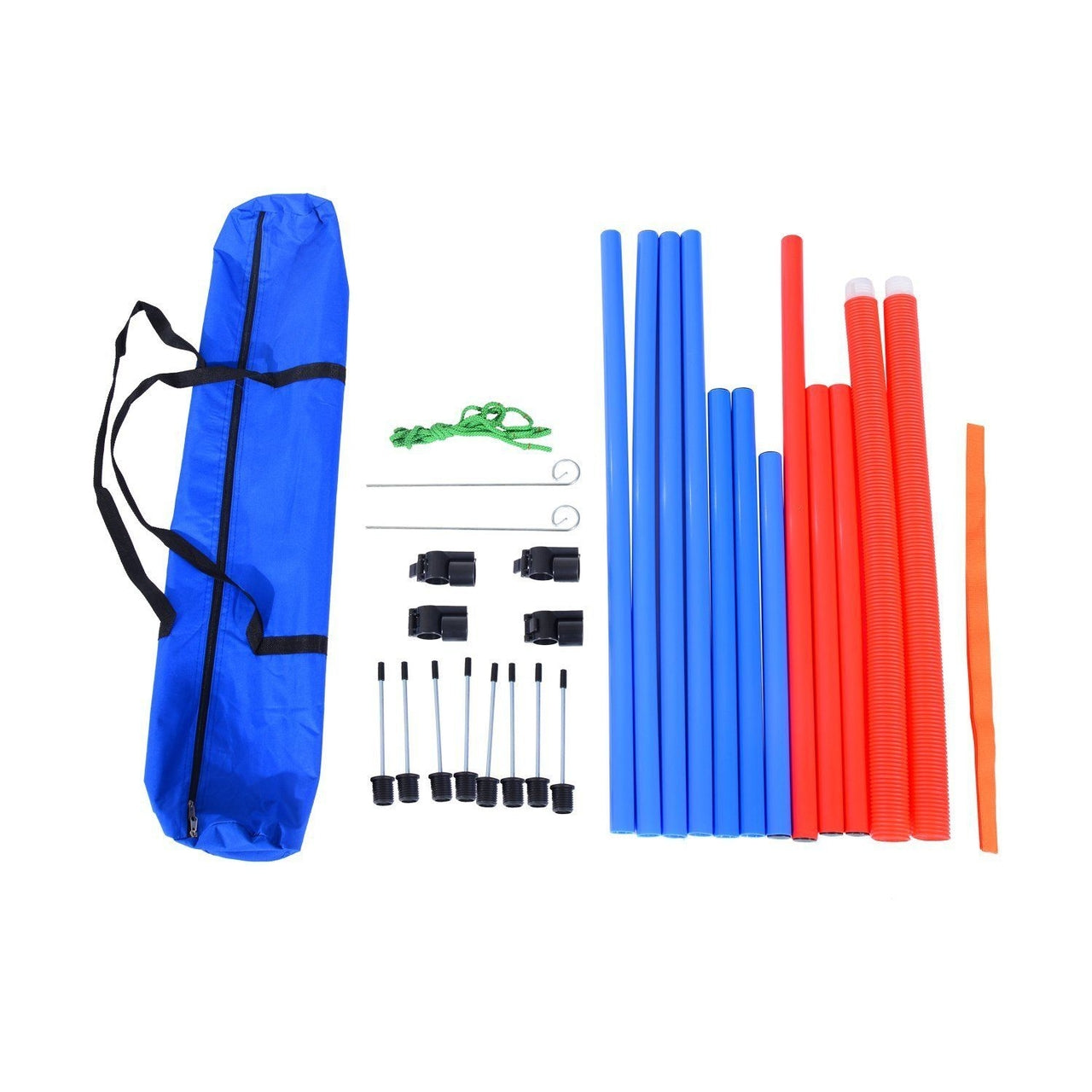 Honden agility set rood/blauw – perfect voor behendigheidstraining en hondenactiviteit
