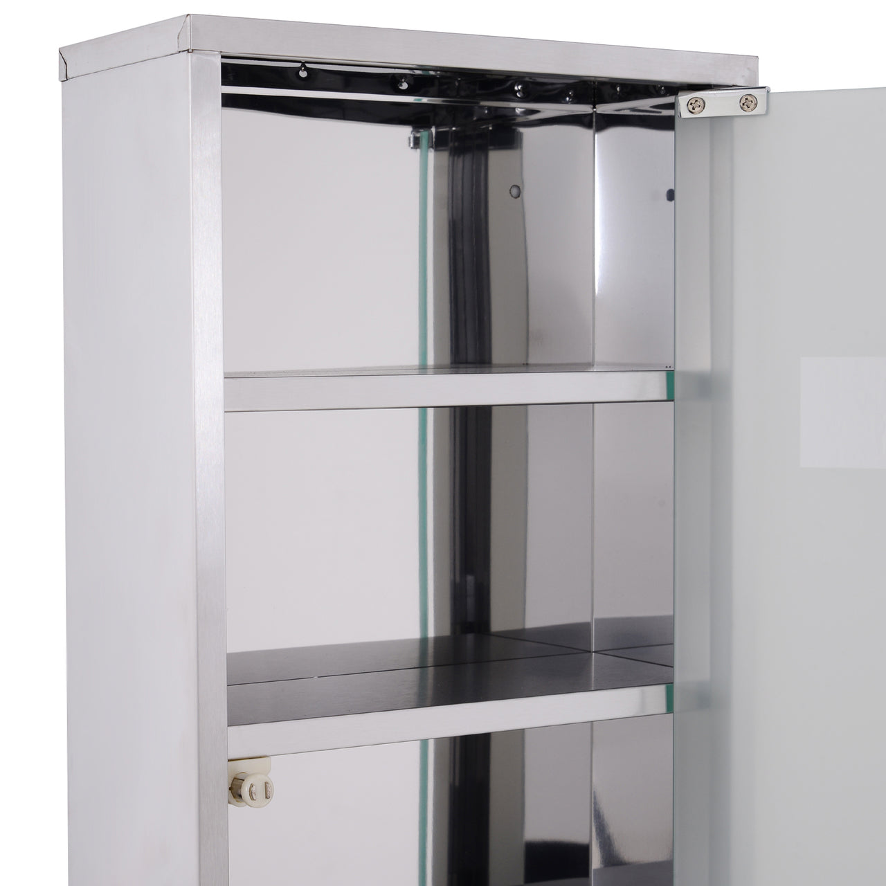 RVS medicijnkast met spiegel – 30x12x60 cm voor veilige en georganiseerde opslag