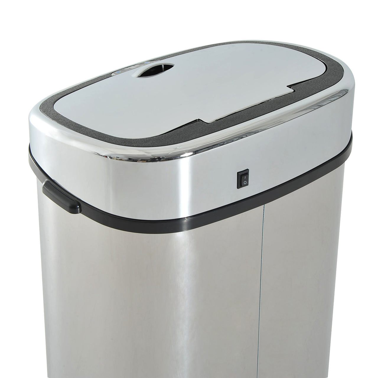 68 liter prullenbak met sensor – RVS zilver, hygiënisch en praktisch voor elke ruimte