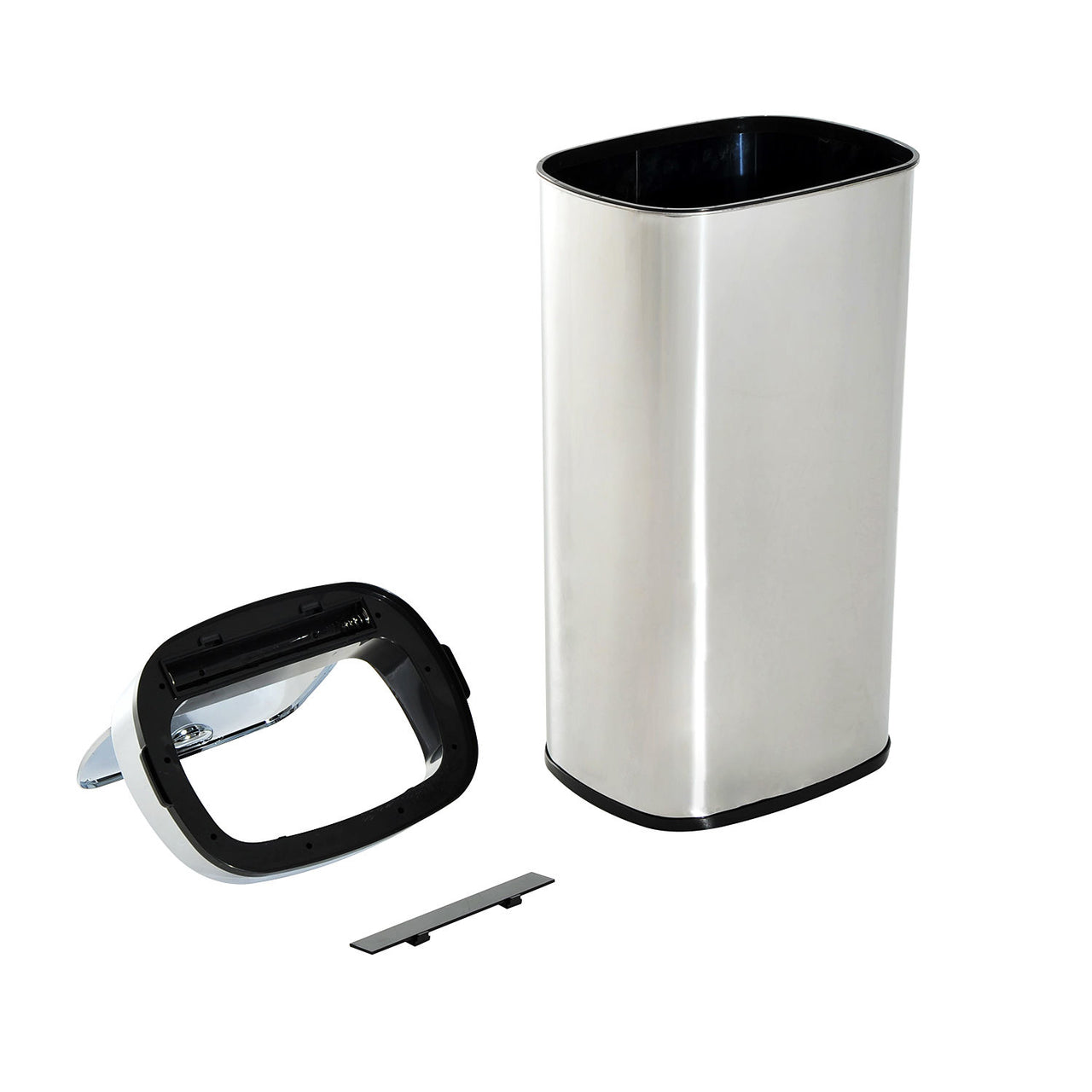 68 liter prullenbak met sensor – RVS zilver, hygiënisch en praktisch voor elke ruimte