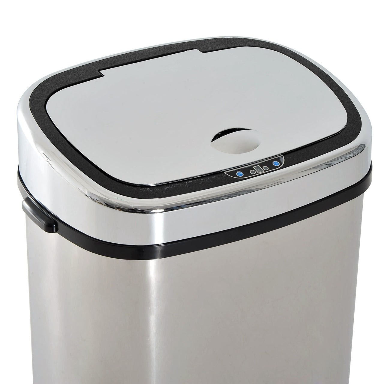 68 liter prullenbak met sensor – RVS zilver, hygiënisch en praktisch voor elke ruimte