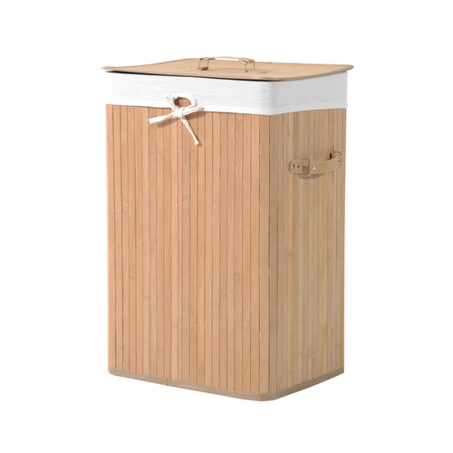 Bamboe wasmand 72 L – wassorteerder 40x30x60 cm voor georganiseerde wasruimte
