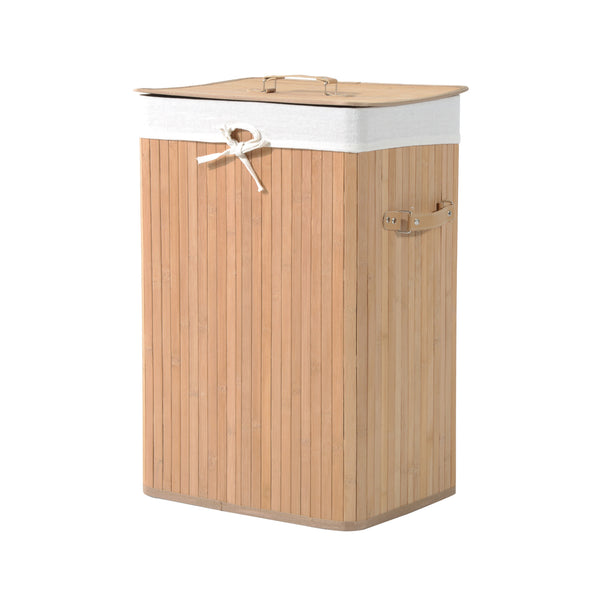 Bamboe wasmand 72 L – wassorteerder 40x30x60 cm voor georganiseerde wasruimte